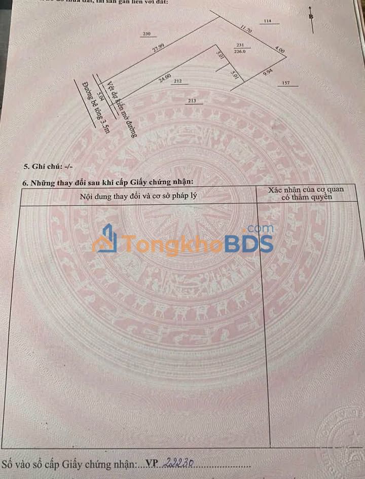 Đất nền Trà Kiểm Hòa Xuân 226m² 1,4 tỷ - Đường ô tô vào