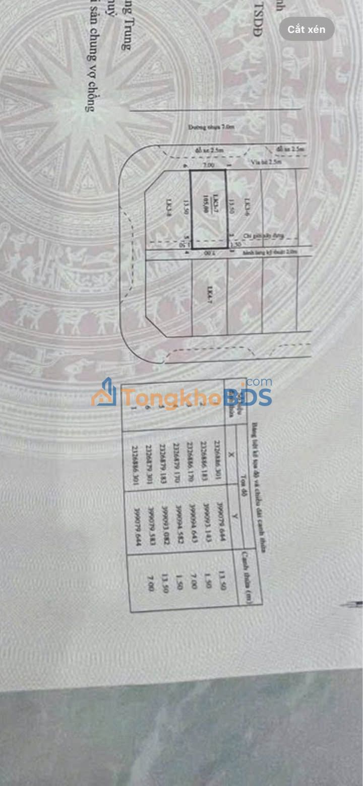 Đất Nền 105m² Hạ Long - Sổ Đỏ Rõ Ràng, Gần Chợ, Đường Nhựa 7m