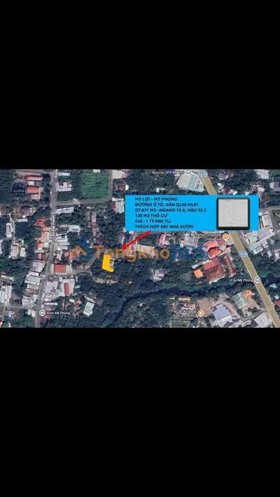 Đất Vườn Nghỉ Dưỡng 671m² Mỹ Phong, Tiền Giang - Sổ Thổ Cư, Giá 1.99 Tỷ