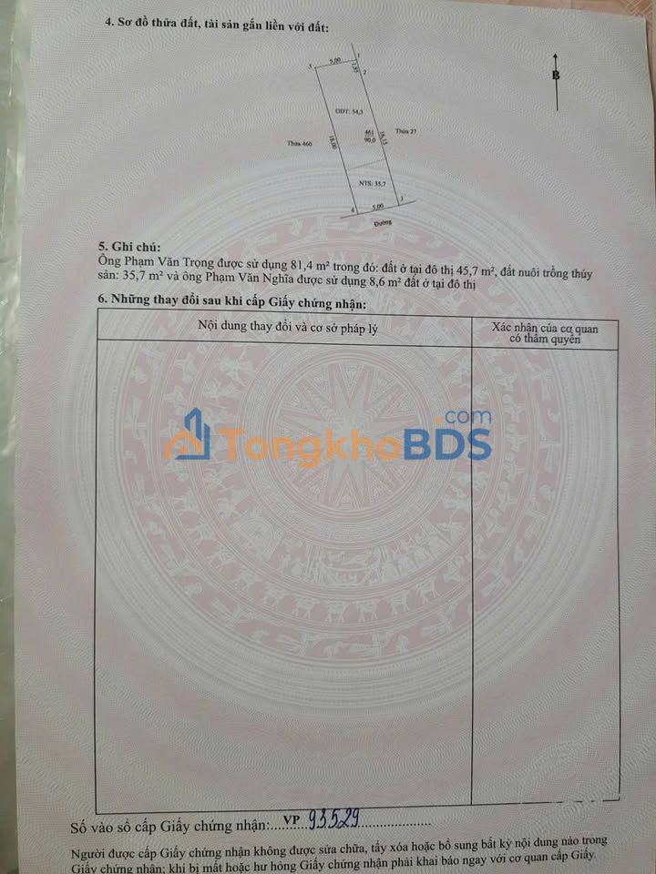 Bán đất 90m² đường Phạm Thận Duật, Hoa Lư - Sổ đỏ vuông vắn, giá tốt