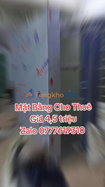 Mặt Bằng Mặt Tiền Lê Quang Sung Q6 - 40m² Giá 4.5 Triệu/Tháng