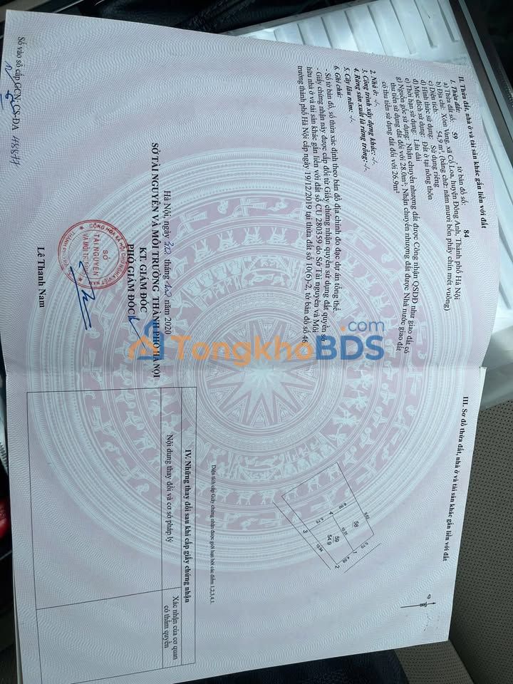 Đất 55m² Đông Anh, Hà Nội - 2 Mặt Thoáng, Gần Vin Cổ Loa, Giá 4.55 Tỷ