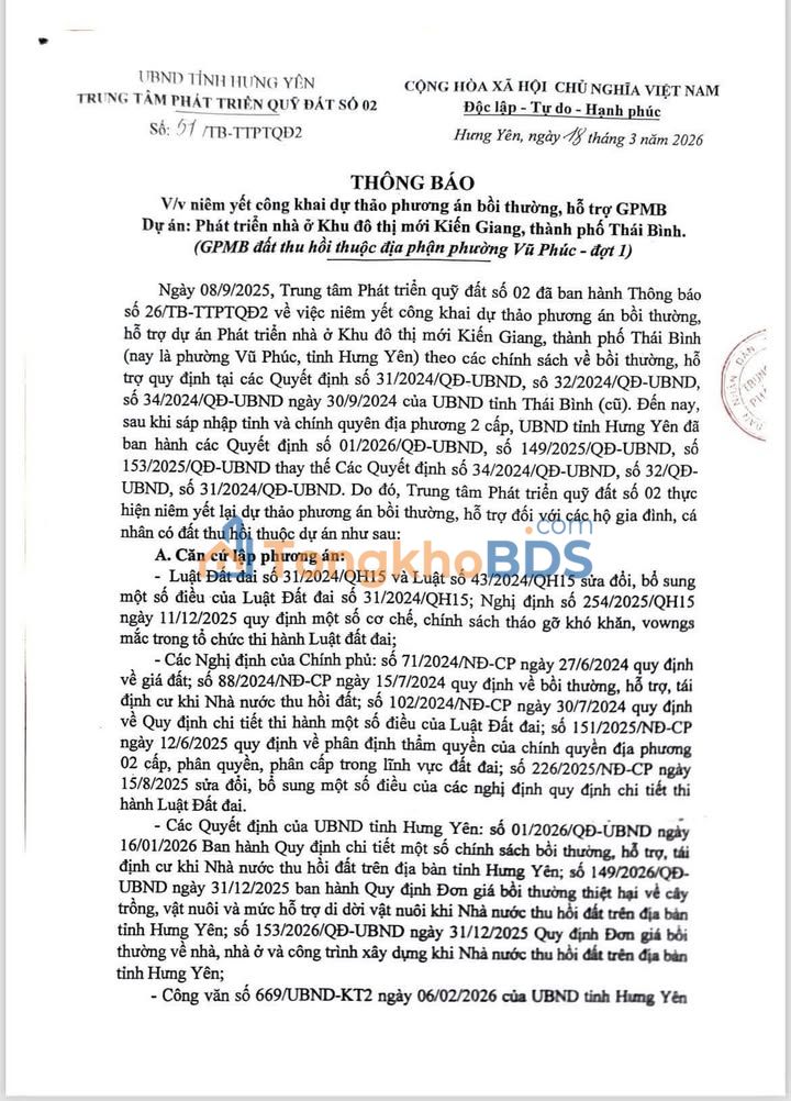 Đất nền Trần Lãm, Thái Bình 67.2m² - Hướng Tây Bắc, Ngõ Ô Tô, Giá 1.x Tỷ