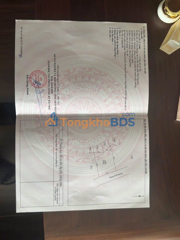 Đất nền Phổ Yên 220m² 2 tỷ - Sổ đỏ chính chủ