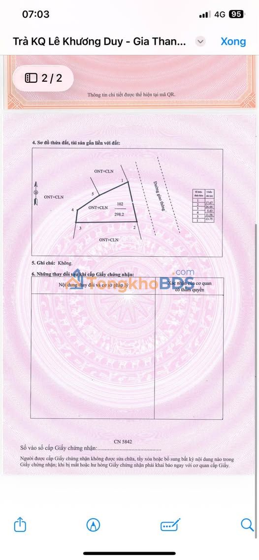 Đất nền Gia Thanh Phù Ninh 298m² sổ đỏ chính chủ