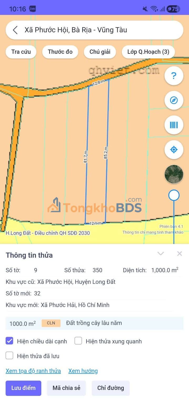 Bán đất nền 360m² Phước Hội 1, Long Đất - Sổ hồng sẵn, gần biển Lộc An