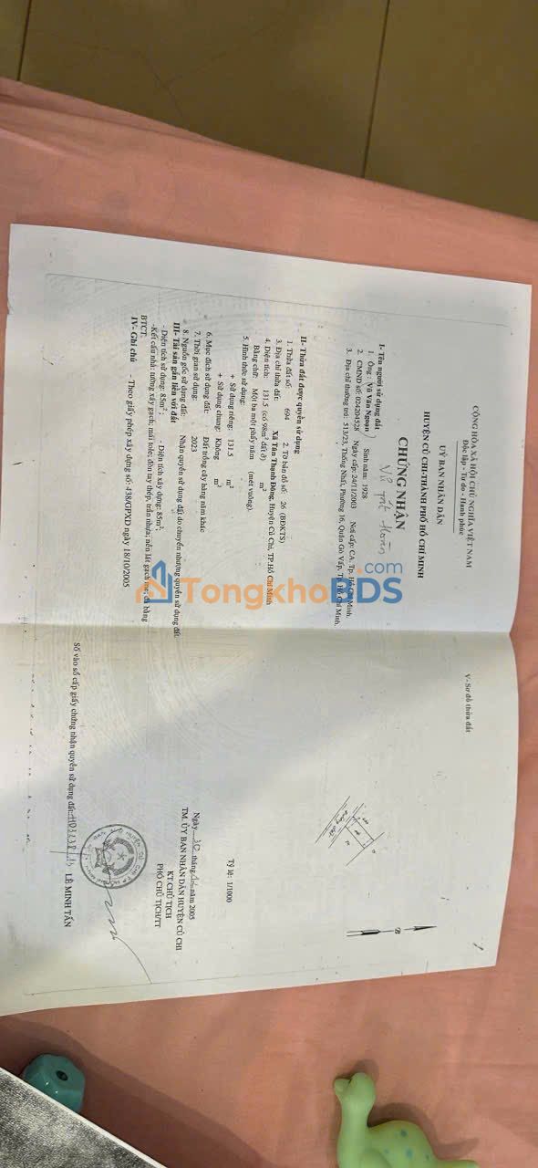 Nhà Hoàn Công Củ Chi 131.5m² - Đường Nhựa 579, Gần Chợ Hố Bom