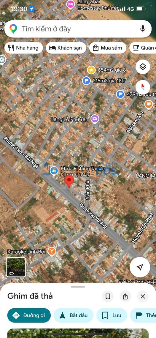 Đất nền Hùng Vương Tuy Hòa 150m² 3 tỷ - Đường to ô tô