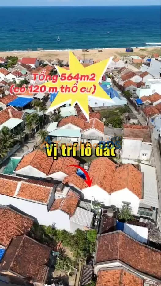 Đất Nền 3 Mặt Tiền Gần Biển Lò 1, Phú Yên - 564m² Giá Tốt