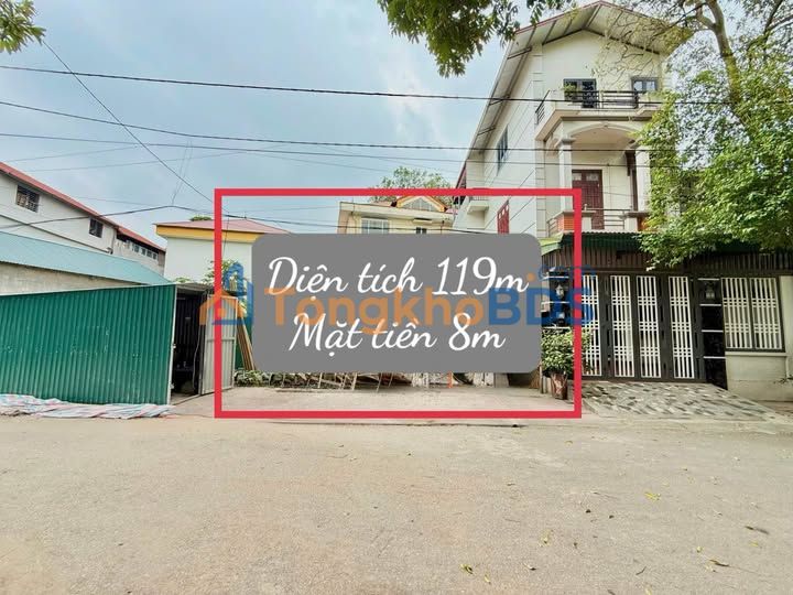 Đất Vĩnh Yên 119m² - Mặt tiền 8m nở hậu, phong thủy tốt
