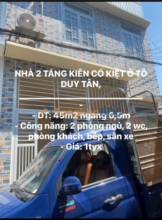 Nhà 2 Tầng Kiệt Ô Tô Duy Tân, Huế - Full Nội Thất, 45m² Giá 1.7 Tỷ