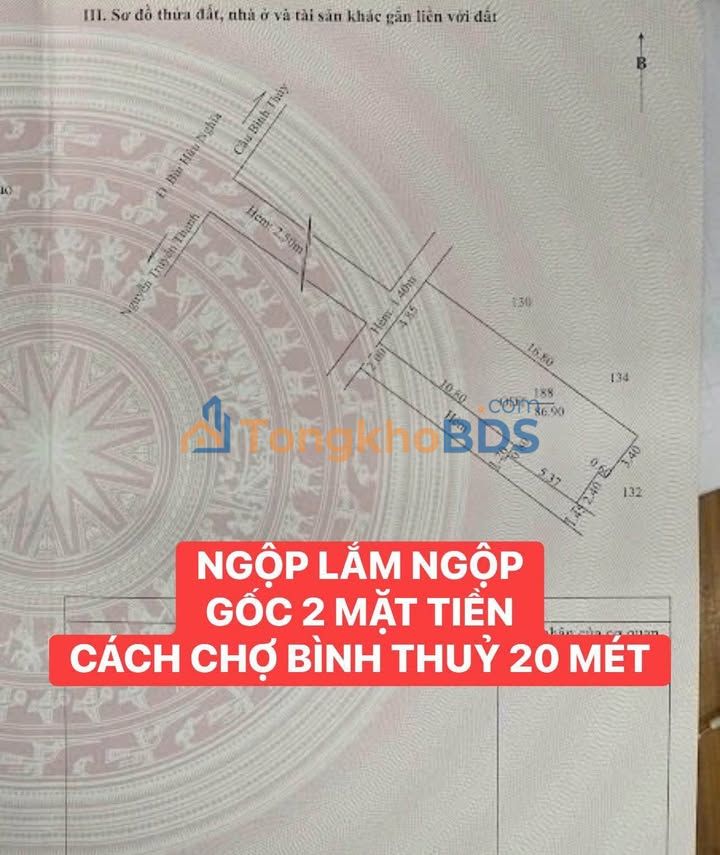 Bán Đất Nền 2 Mặt Tiền Lê Bình, Cái Răng - 86m² Thổ Cư, Giá 1.6 Tỷ