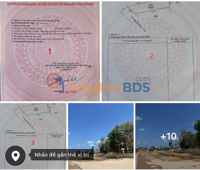 Đất Nền Nguyễn Hoàng Huế 100m² - Sát Trục 43m, Sầm Uất