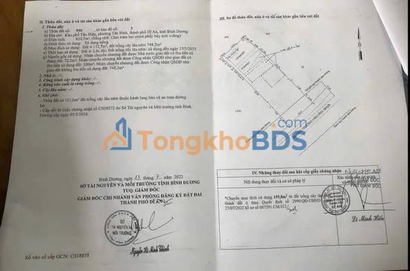 Bán Gấp Kho Xưởng 920m² Kèm 15 Phòng Trọ, Mặt Tiền Trương Văn Vĩnh, Dĩ An - 18.5 Tỷ