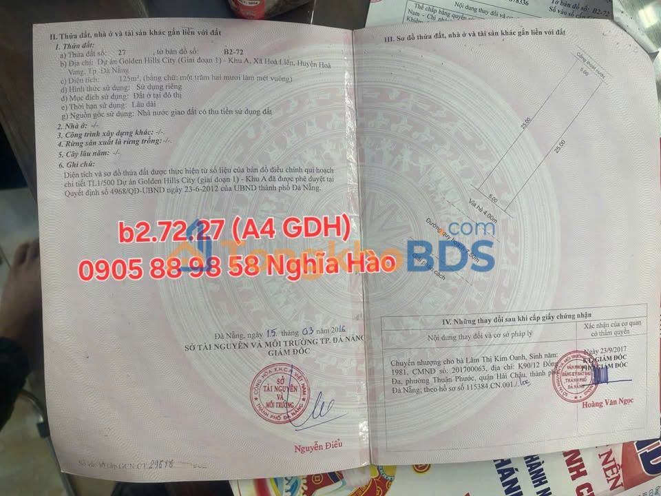 Đất nền Núi Thành 125m² 3.55 tỷ - Tiềm năng tăng giá