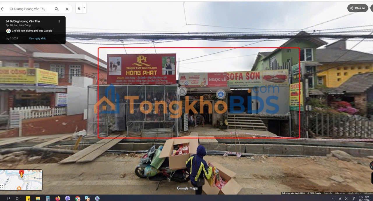 Đất nền Hoàng Văn Thụ Đà Lạt 1.042m² 76 tỷ - Đường to ô tô