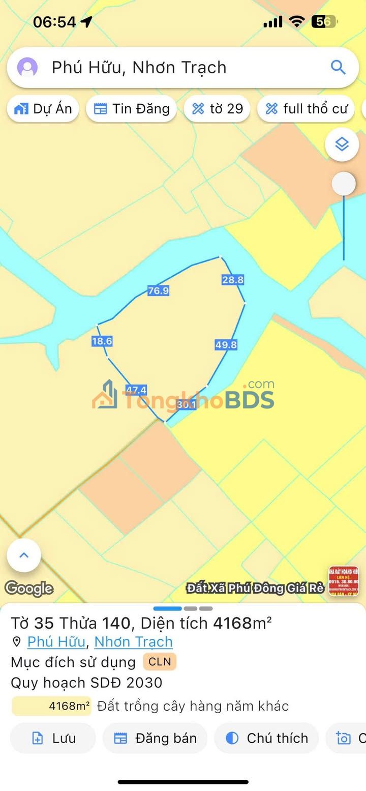 Đất Nền Nhơn Trạch 4168m² - Đường Ô Tô, Giá Thỏa Thuận