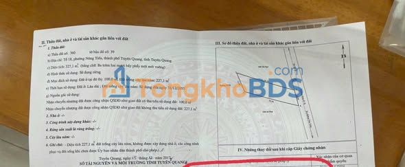 Đất Nền Tuyên Quang 300m² Thổ Cư 100% - Sổ Hồng Sẵn Sàng, Giá Đầu Tư 2.7 Tỷ