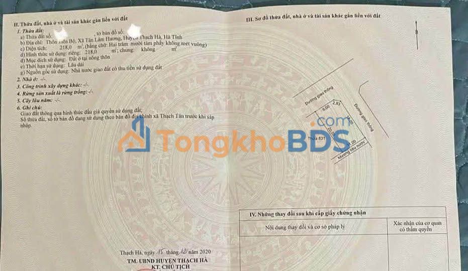 Đất Vàng 220m² Hà Huy Tập, Hà Tĩnh - Sổ Hồng Sẵn Sàng