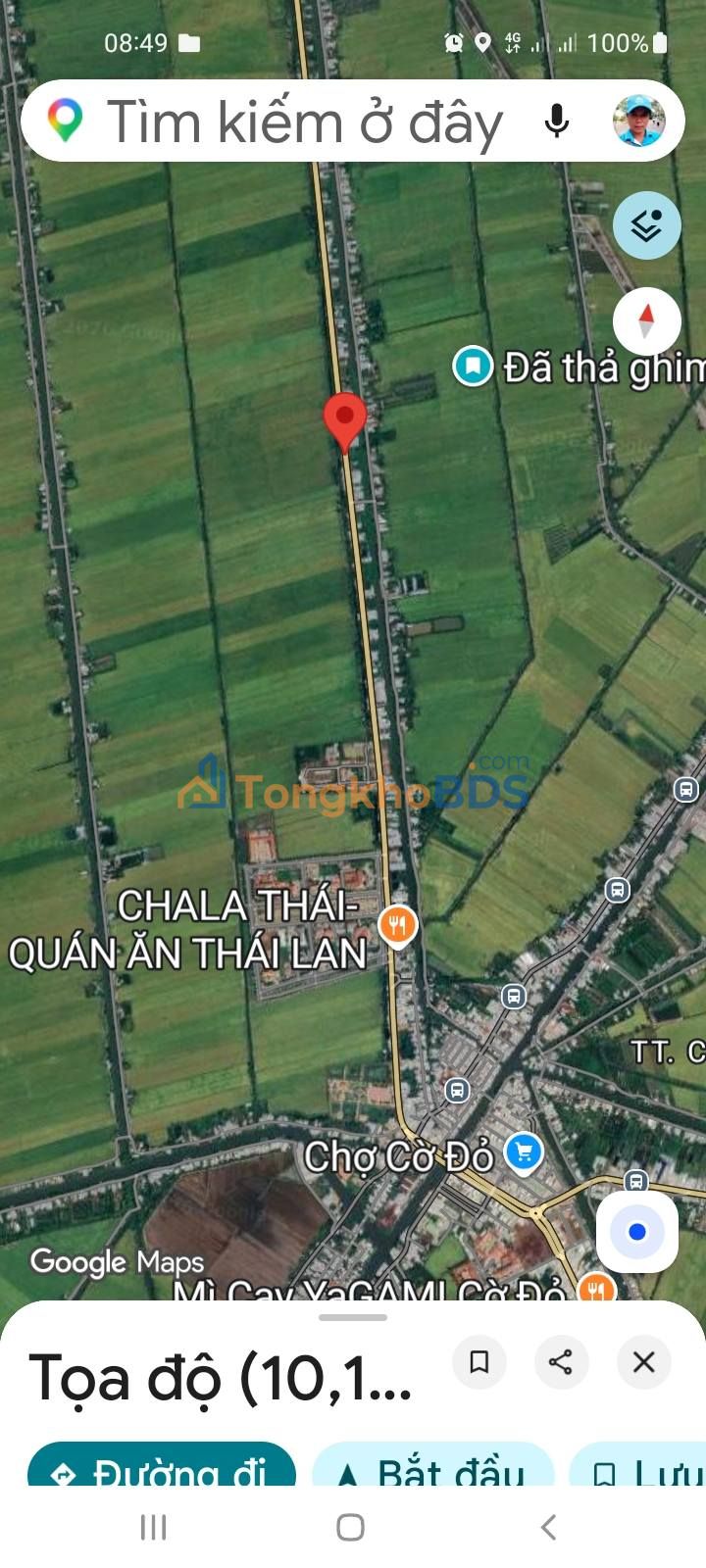 Đất nền TL919 Thạnh Phú Cờ Đỏ 560m² 1,064 tỷ Sổ đỏ