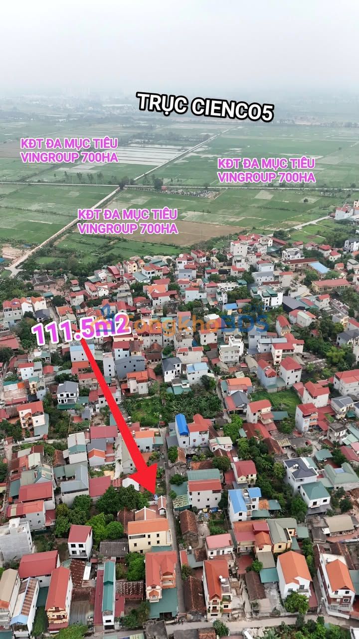 Đất nền Thanh Oai 111.5m² - Sổ đỏ chính chủ, gần KĐT Vin