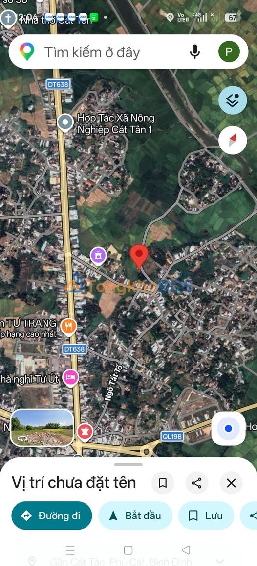 Bán đất 200m² Xã Cát Tân, Phù Cát - Sổ đỏ chính chủ, gần Sân bay Phù Cát