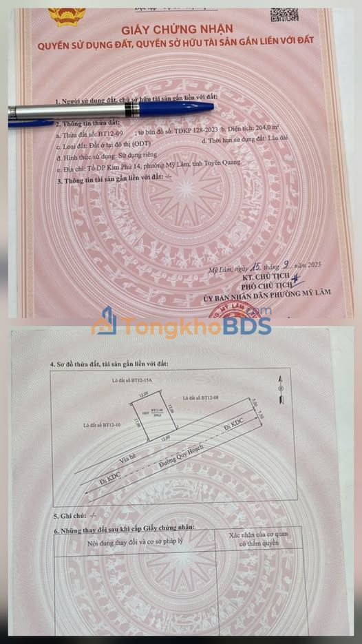 Đất nền KĐT Kim Phú Tuyên Quang 204m² - Sổ đỏ chính chủ