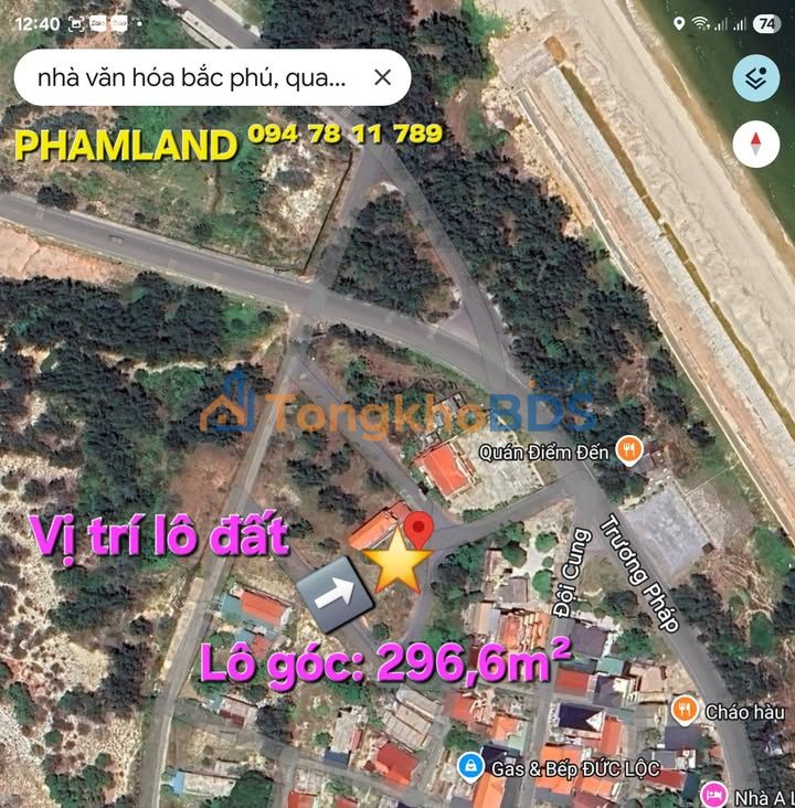 Bán Đất Biển Quang Phú - Lô Góc 296m² View Biển Trực Diện, Giá 4 Tỷ