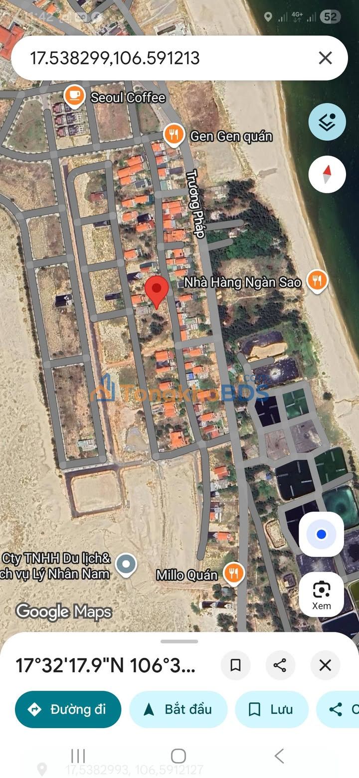 Đất Vàng Trương Pháp, Đồng Hới - 2 Mặt Tiền Hướng Biển 200m²