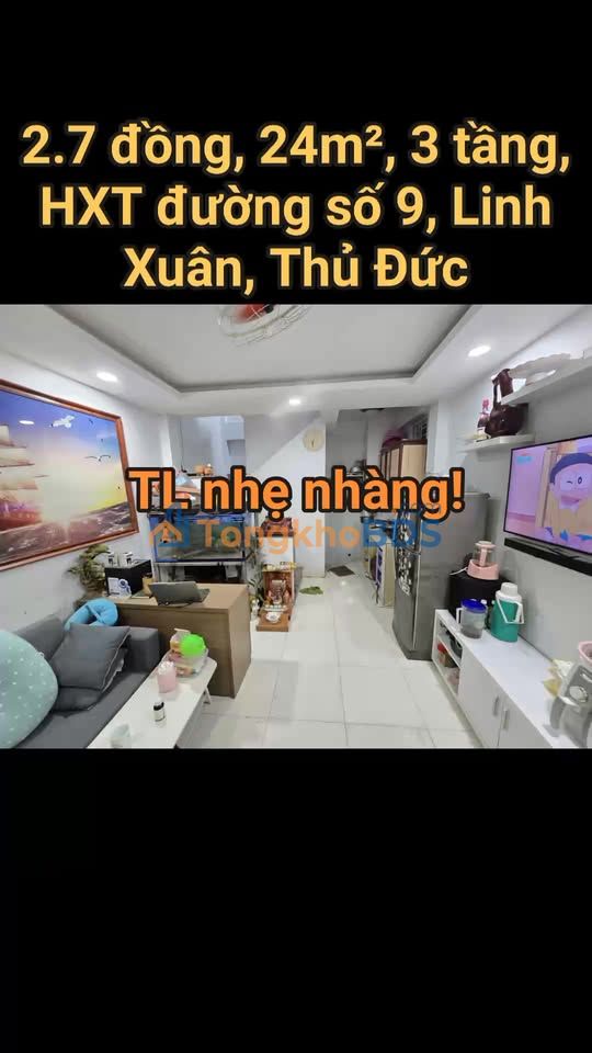 Nhà Lô Góc 2 Thoáng Đường Số 9, Thủ Đức - 24m², Sổ Hồng Riêng