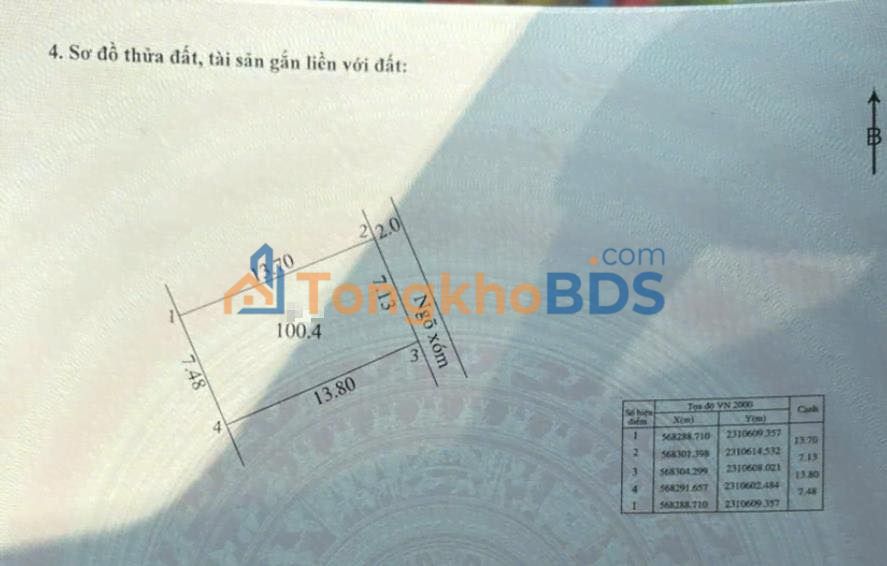 Đất Tốt Động Chương Mỹ 100m² - Sổ đỏ chính chủ