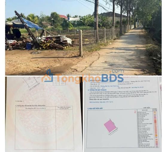Bán Đất Nền 173m² Xã Bình Phú, Bến Tre - Sổ Hồng Thổ Cư, Giá 790 Triệu
