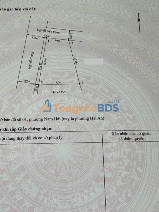 Đất nền Hải An Ngõ Hàng Tổng 73m² 3,1 tỷ - Sổ đỏ chính chủ