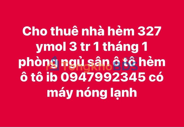 Cho thuê nhà hẻm ô tô Ymol, BMT - 1PN, Sân Rộng, Giá 3 Triệu/Tháng