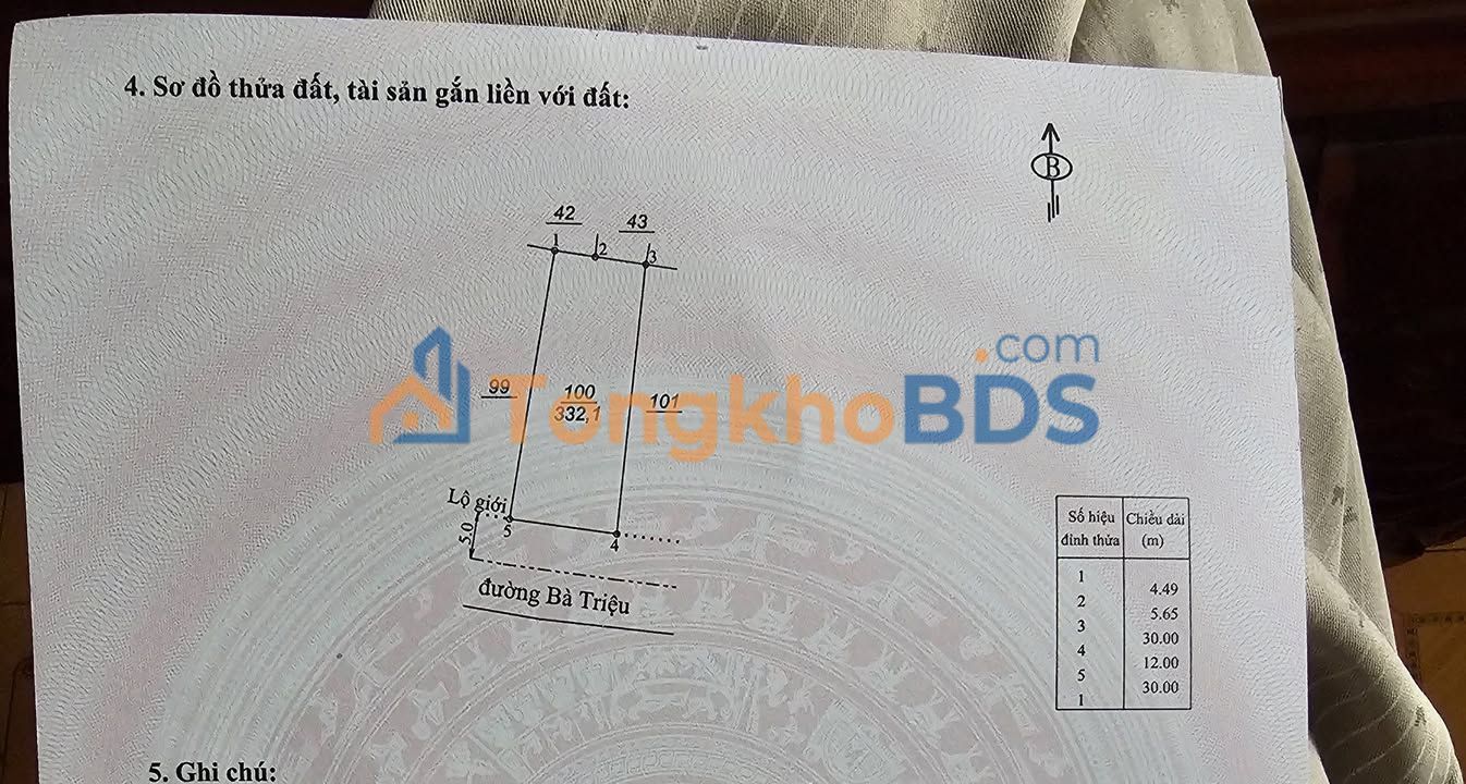 Nhà Tái Định Cư Bà Triệu 332m² - Chính Chủ Bán Gấp Giá 2 Tỷ