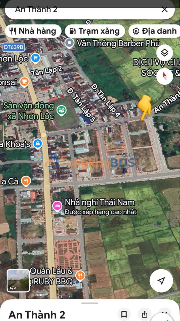 Đất nền Nhơn Lộc An Nhơn 112m² 1,05 tỷ - Sổ đỏ chính chủ