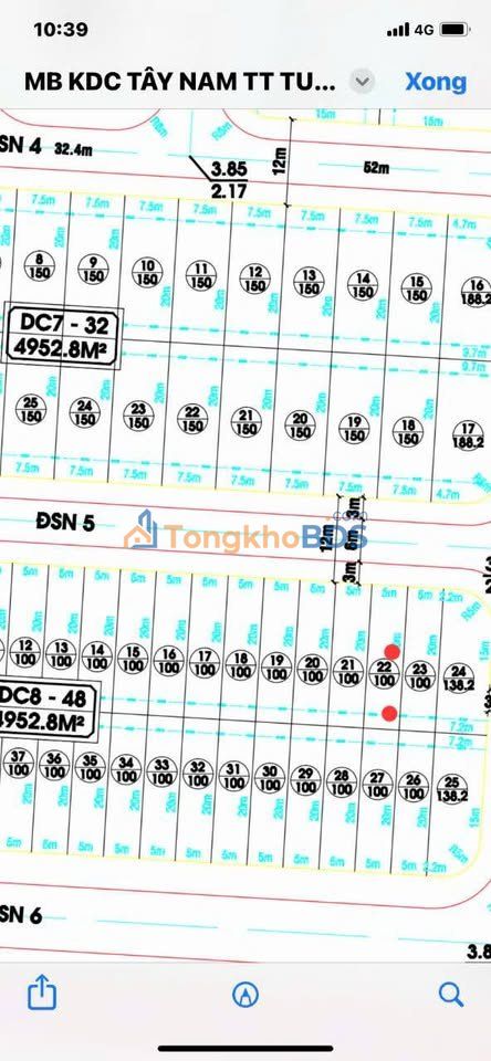 Đất nền Thị trấn Tuy Phước 100m² 1 tỷ - Đường to ô tô