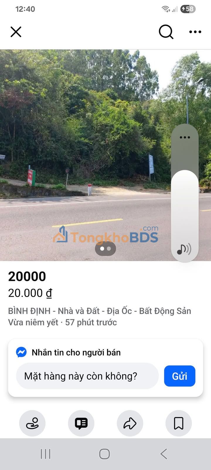 Đất Quốc lộ 1D Quy Nhơn 2.444m² 4 tỷ - Sổ đỏ chính chủ