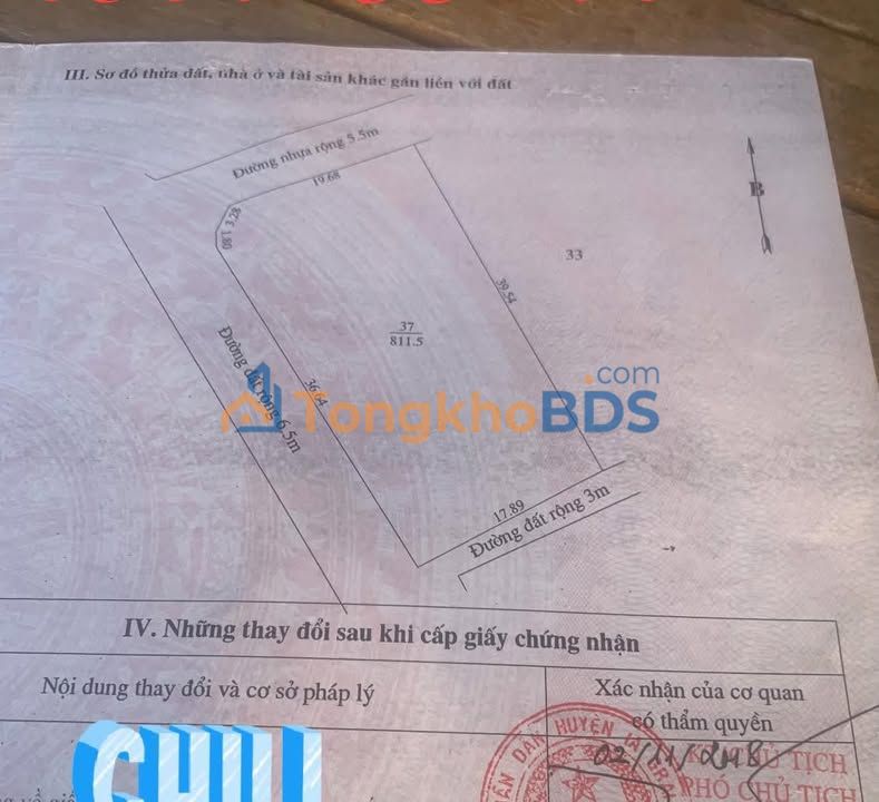 Đất nền Ia Hrung 712m² 2.848 tỷ - Đường to ô tô