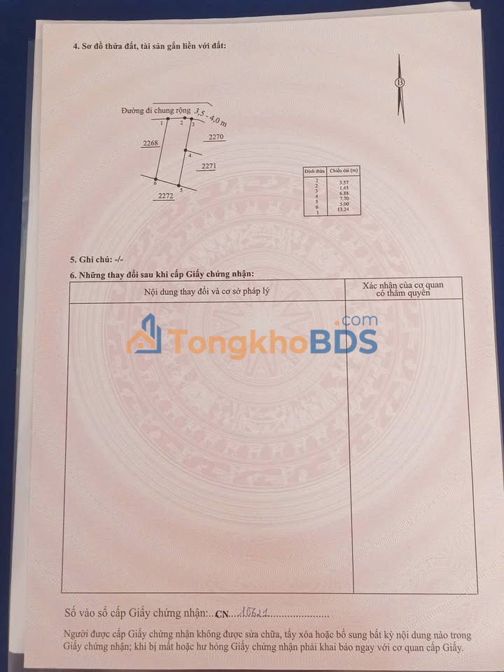 Đất nền Diên Hòa Diên Khánh 70m² 570 triệu - Đường to ô tô