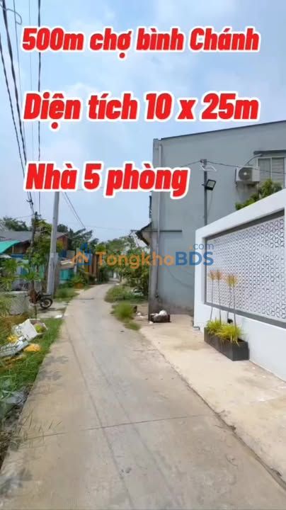 Biệt Thự Phước Lý, Bình Chánh 250m² - Sổ Hồng Riêng, Gần Chợ 4.85 Tỷ