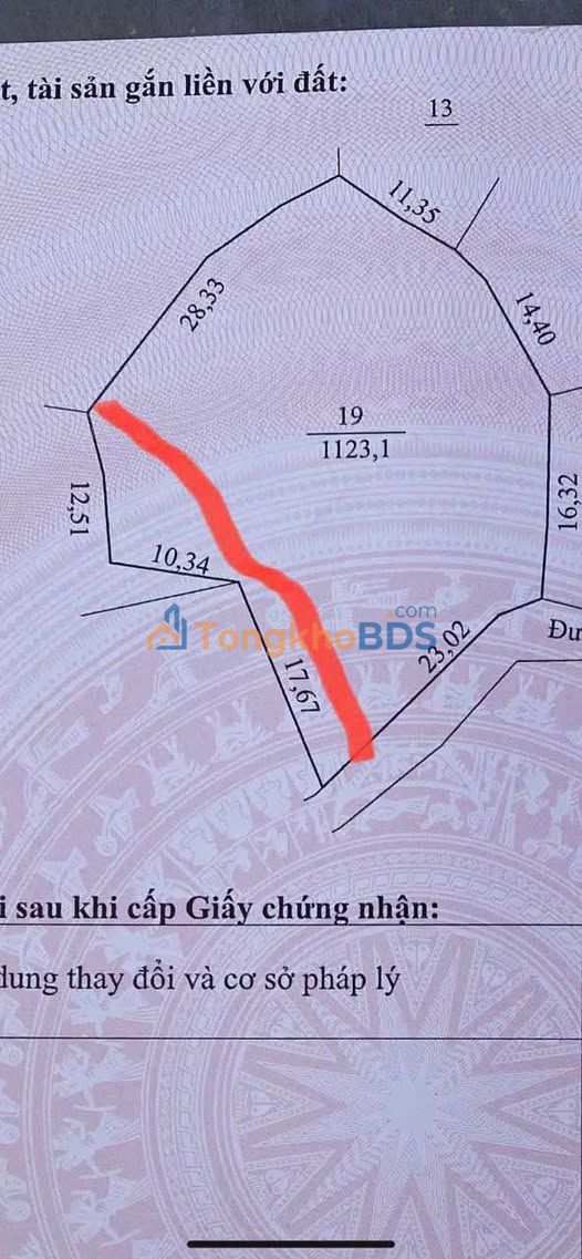 Bán đất Dũng Phong, Cao Phong: 1017m² Full Thổ Cư, Giá 1 Tỷ