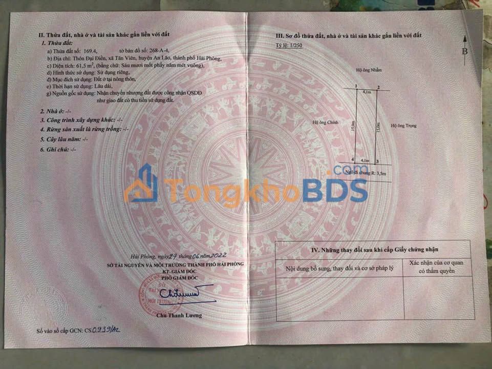 Đất nền Hồng Bàng 61.5m² - Ngõ ô tô, giá tốt chỉ 5xx triệu