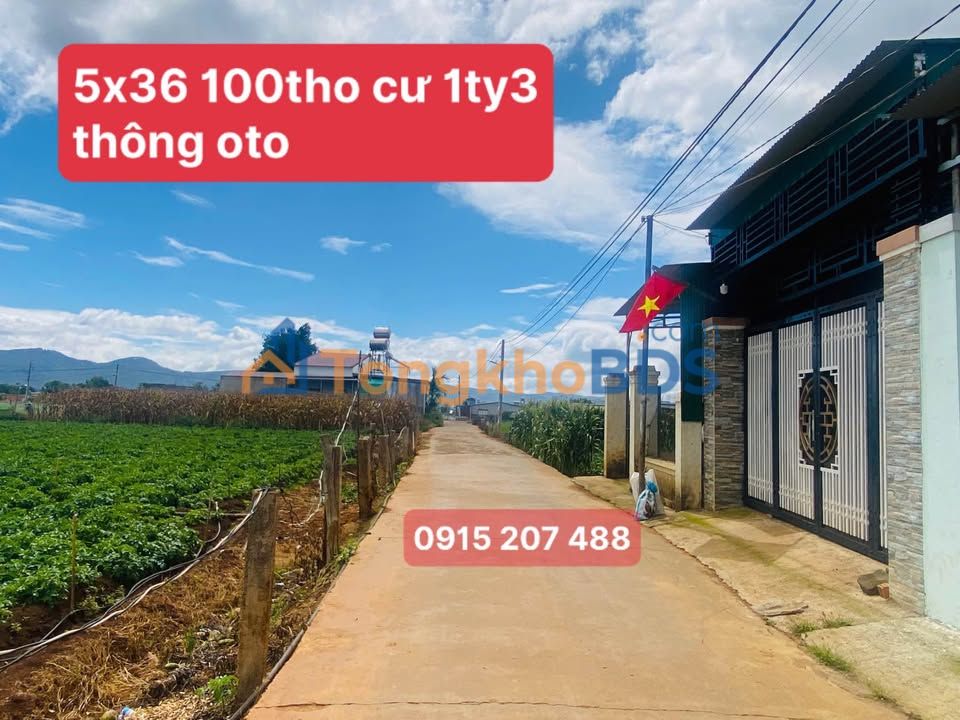 Đất nền Huyện Đơn Dương 100m² Sổ hồng sẵn - Ô tô vào tận nơi!