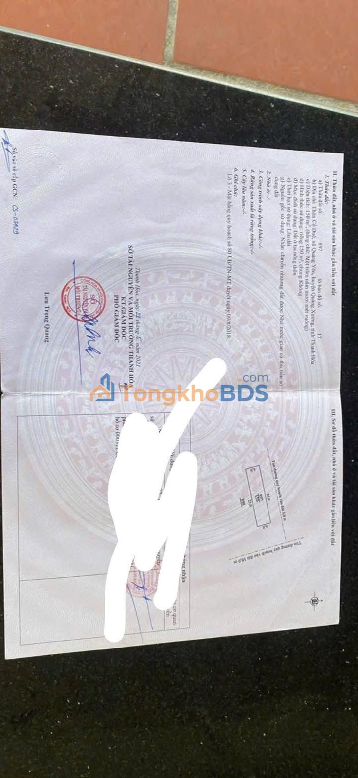 Đất nền Quảng Yên 150m² giá thỏa thuận - Sổ đỏ chính chủ