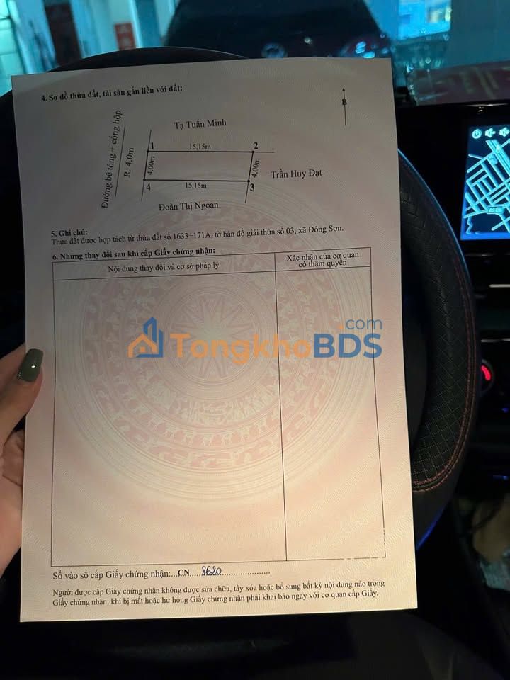 Đất Máng Nước Thủy Nguyên 60m² 1.01 tỷ - Đường to ô tô