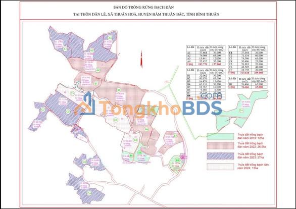 Đất nền Hàm Thuận Bắc 85ha giá 59,5 tỷ - Sổ đỏ