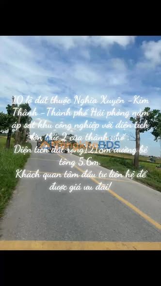 Đất nền Kim Thành 100m² - 1 tỷ - Gần KCN Kim Thành 2