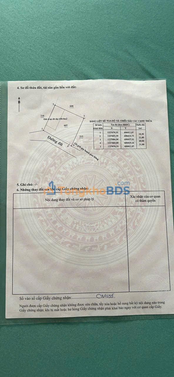 Đất nền Vĩnh Tân Tân Uyên 420m² 1.8 tỷ - Sổ đỏ chính chủ