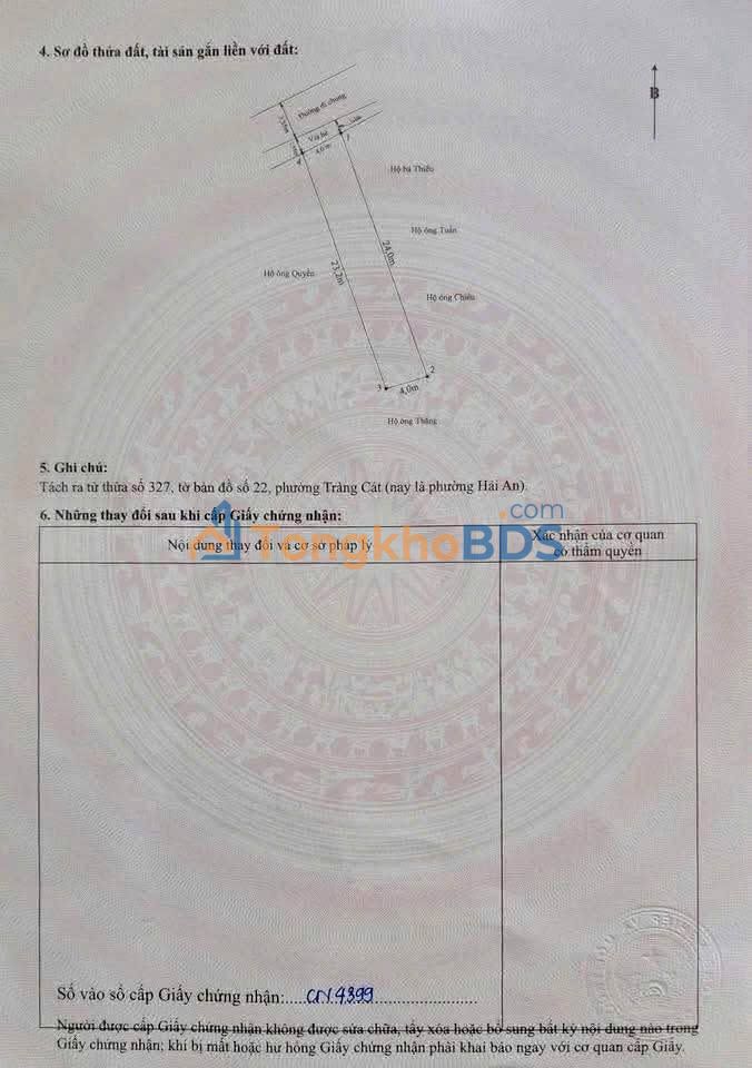Bán đất mặt đường Tuyến 2, Hải An, 93.9m² - Cơ hội đầu tư sinh lời